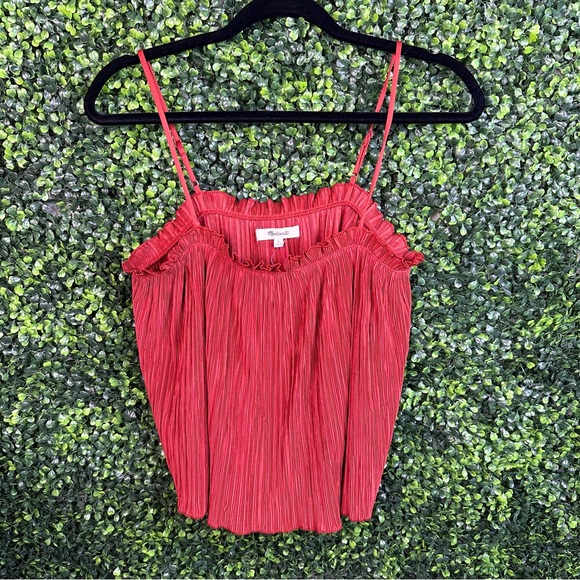 Madewell pleated flowey top nwt - Picture 4 of 8